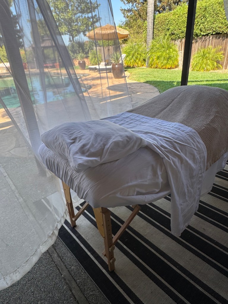 At home Facial Spa service in a clients home in Napa