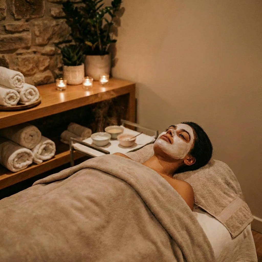 Facial service with Renew Skin Therapy Napa